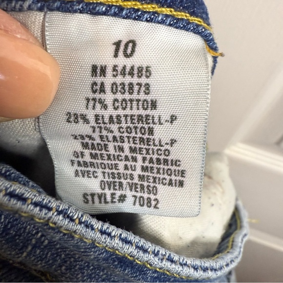 American Eagle Outfitters Blue Boot Cut Jeans Size 10 GUC - Picture 4 of 4